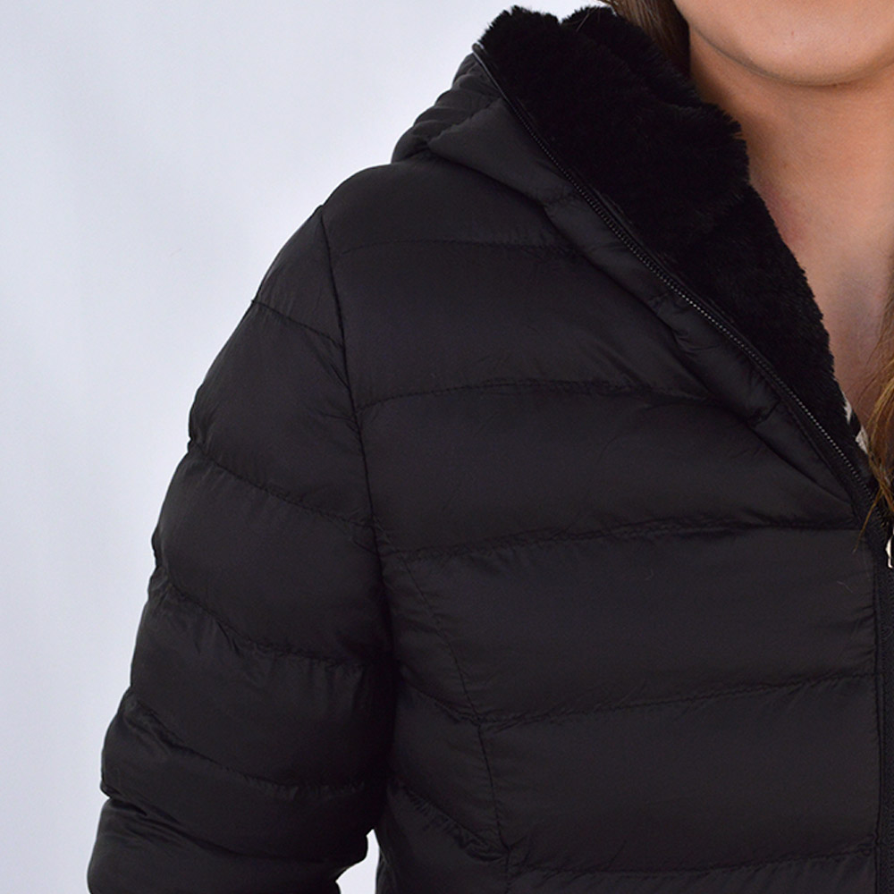 Jaqueta Alongada Reversvel Cor Diamante Negro Alpelo - Foto 4