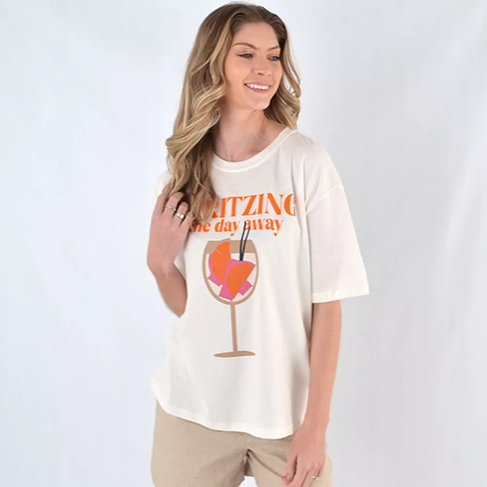 Maxi T-Shirt Em Algodão Spritzing - Foto 1