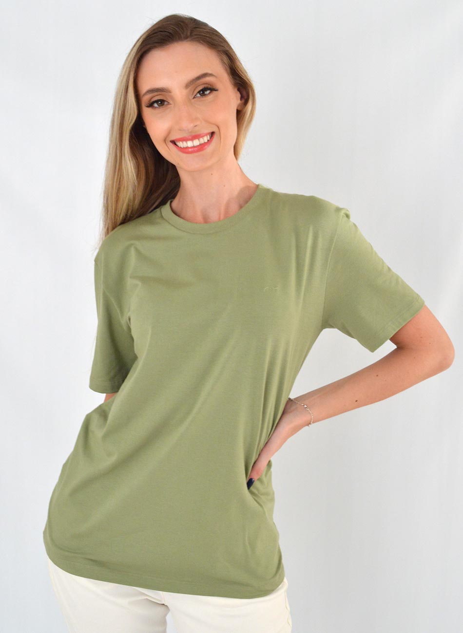 T-shirt Cotton Verde Gatos e Atos  - Foto 2