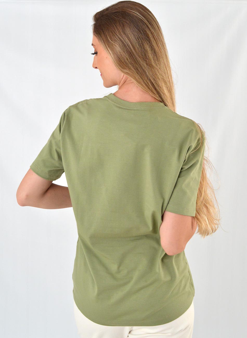 T-shirt Cotton Verde Gatos e Atos  - Foto 4