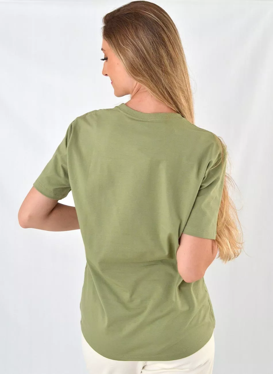T-shirt Cotton Verde Gatos e Atos  - Foto 4