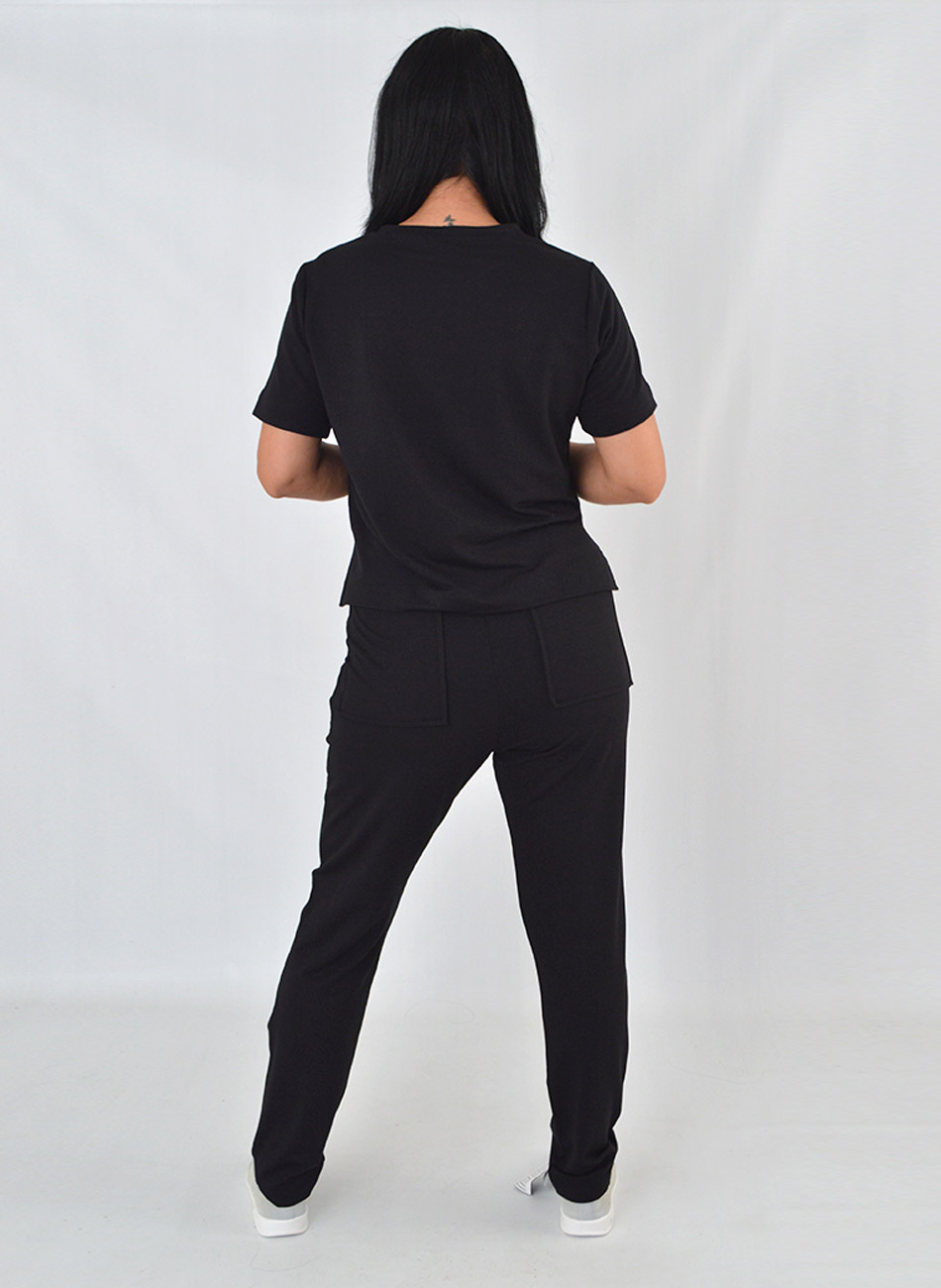 Conjunto Moletinho Com Cal�a Haya Preto - Foto 4