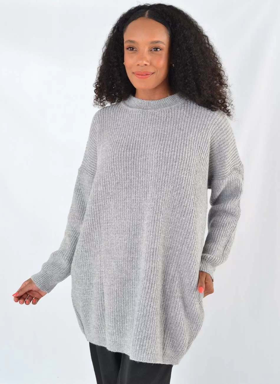 Blusão de Tricot Chumbo Das Gurias - Foto 1