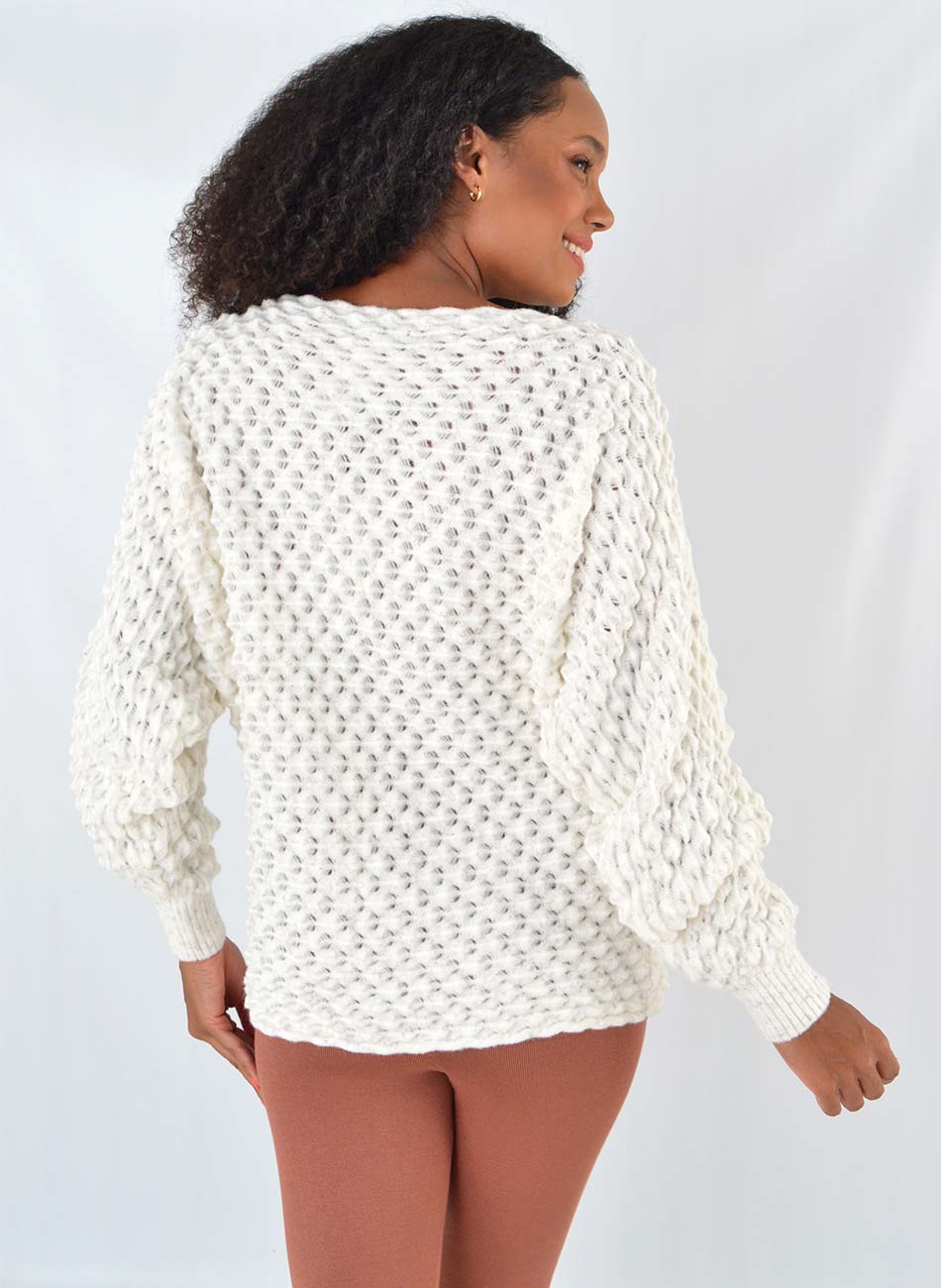 Blusa de Tricot Cor Perolo Das Gurias - Foto 3