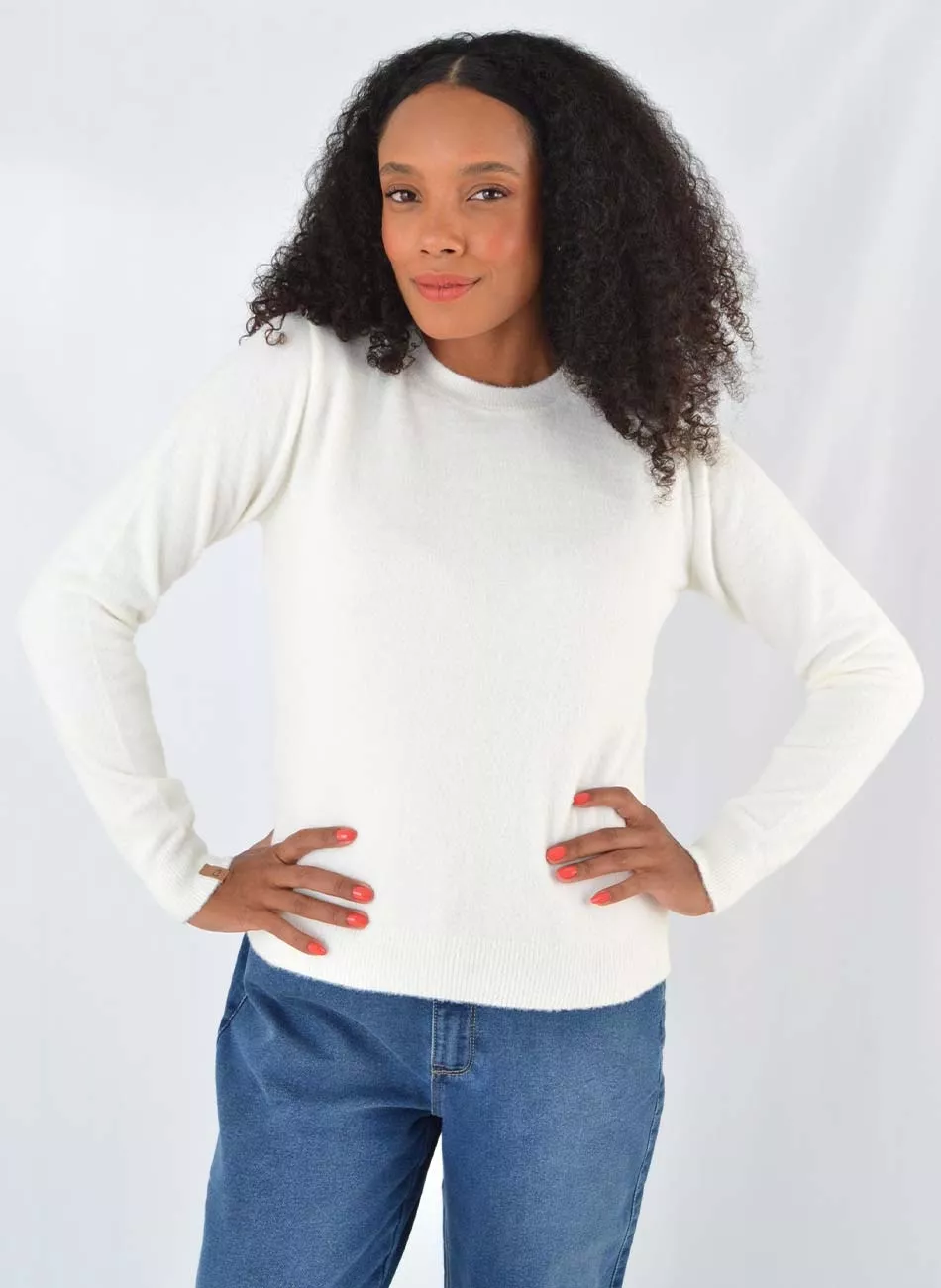 Blusa Fio Pluma Off White Das Gurias - Foto 2