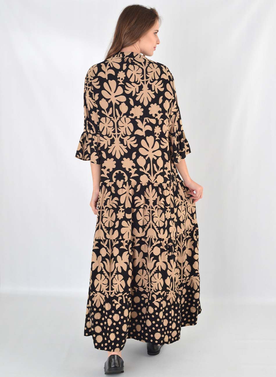 Vestido Longo Estampado Alba Canto - Foto 3