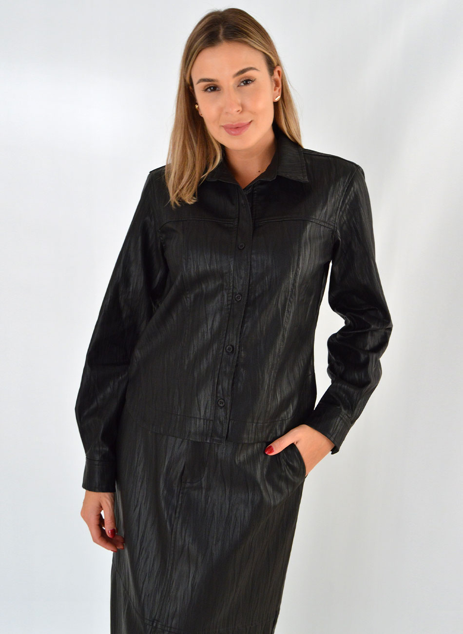 Conjunto Em PU Preto Bana Bana - Foto 3