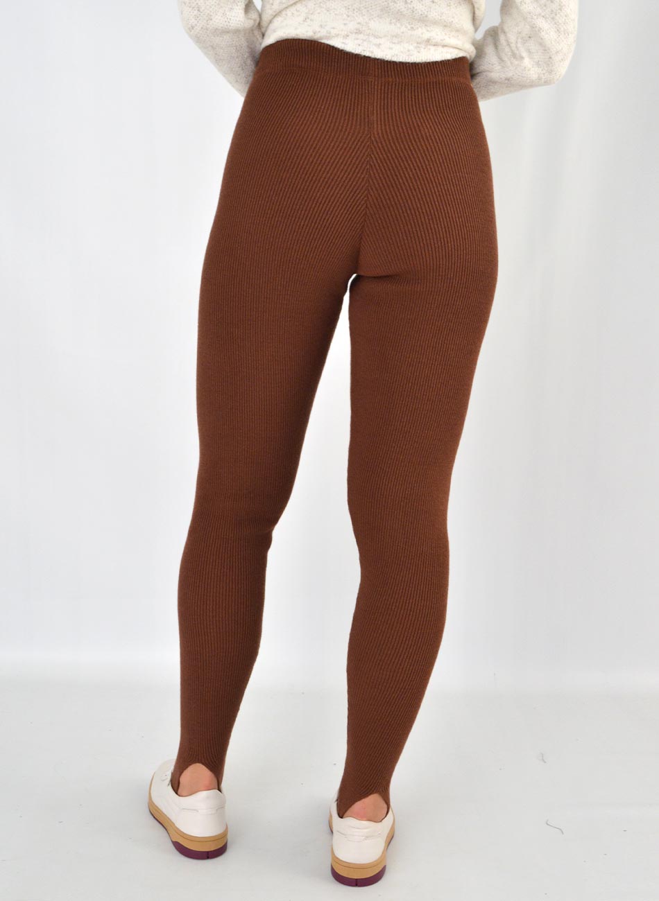 Cala Fuso Em Tricot Marrom Bana Bana - Foto 4
