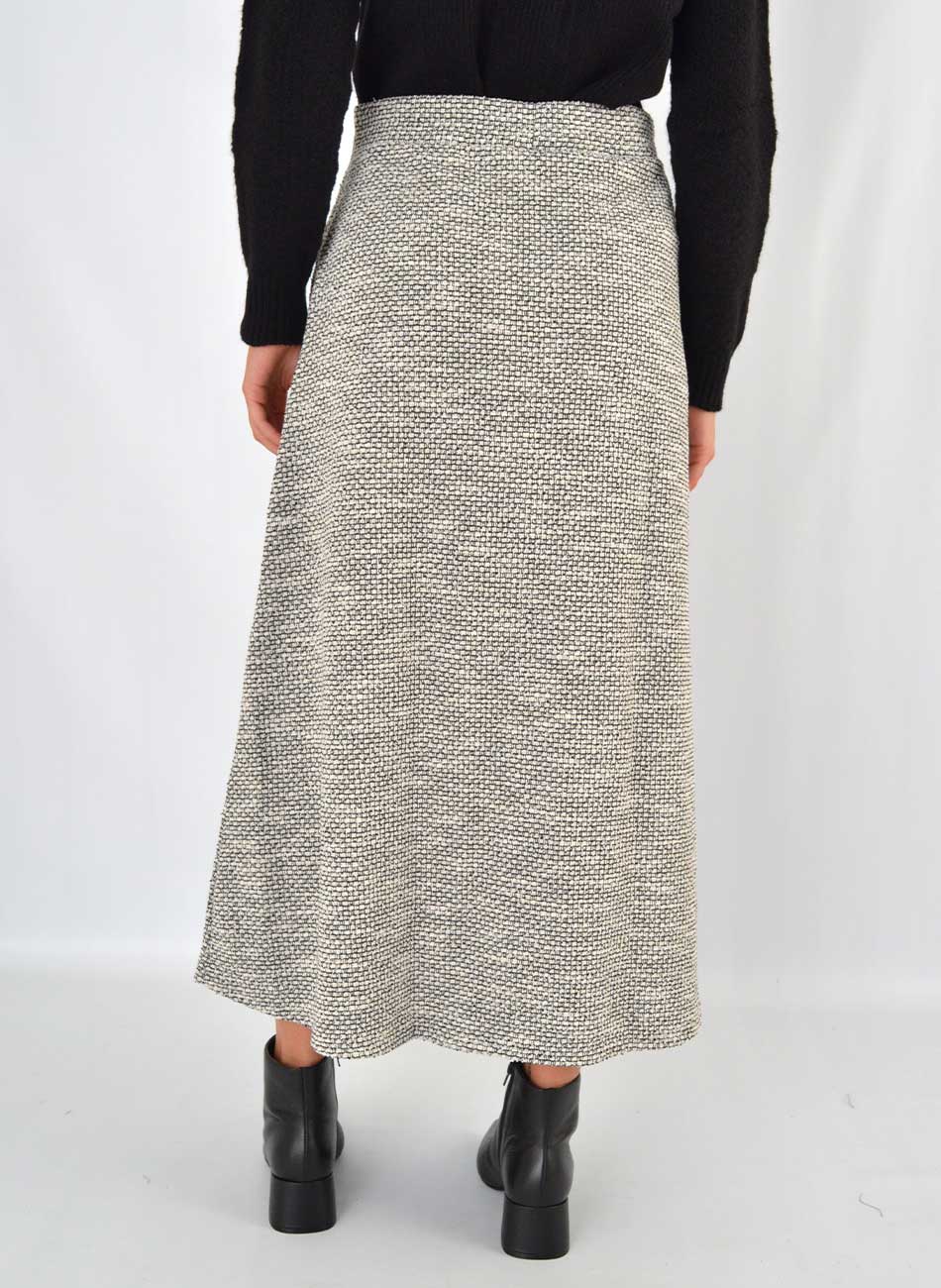 Saia Midi Tweed P&B Haya - Foto 3