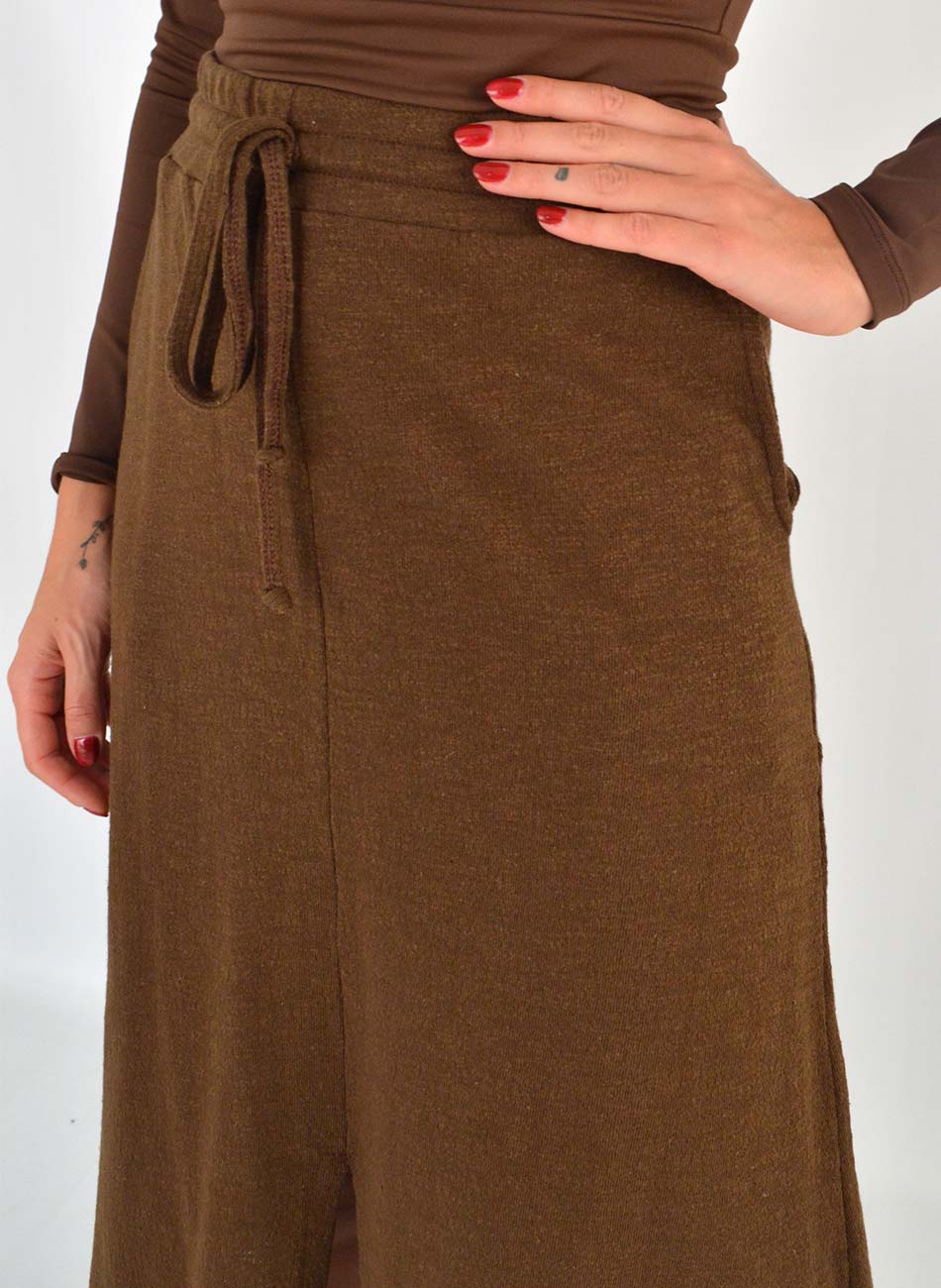 Saia Midi Cor Chocolate Haya - Foto 3