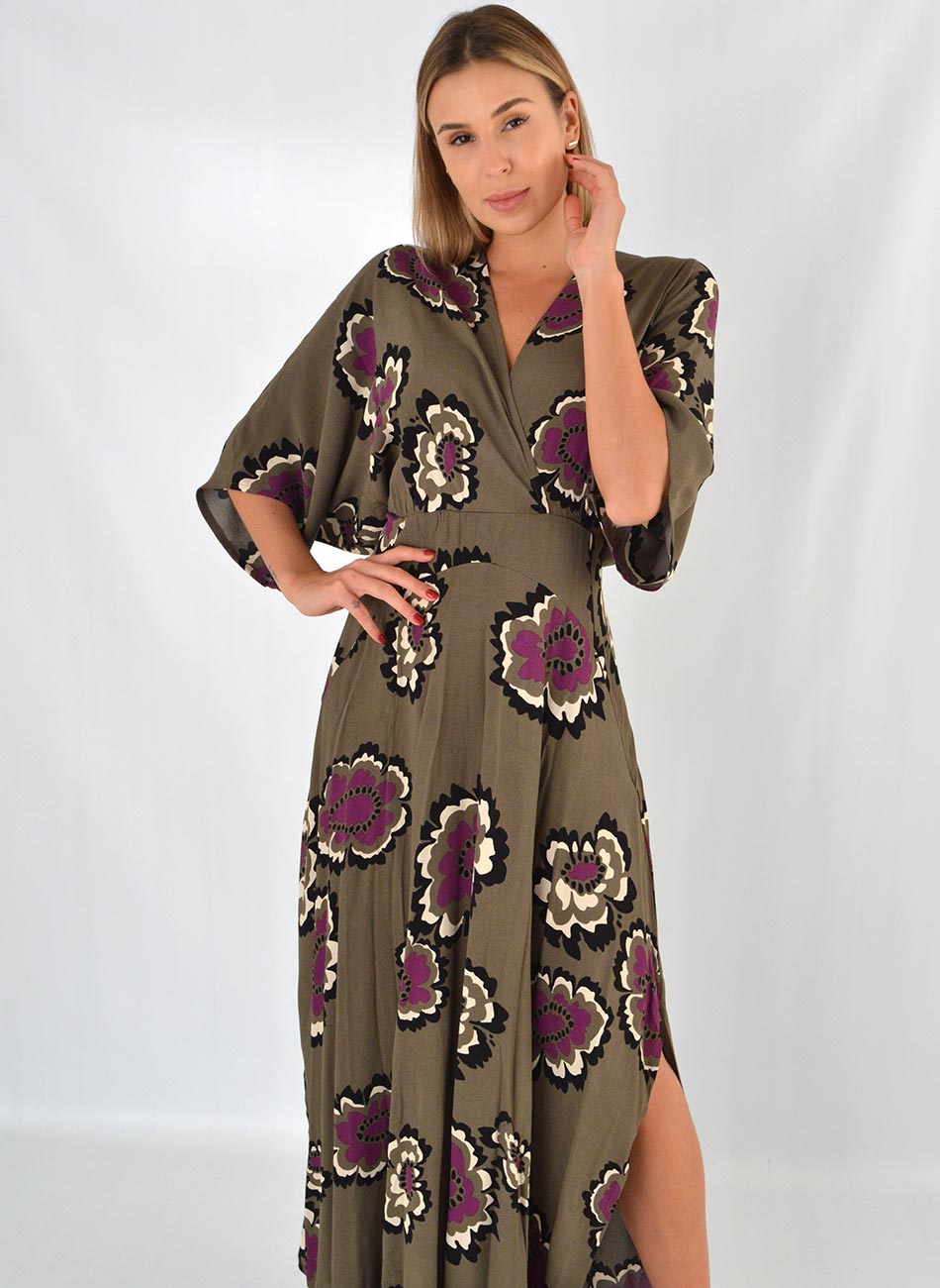 Vestido Crepe Estampa Carmem Canto - Foto 2