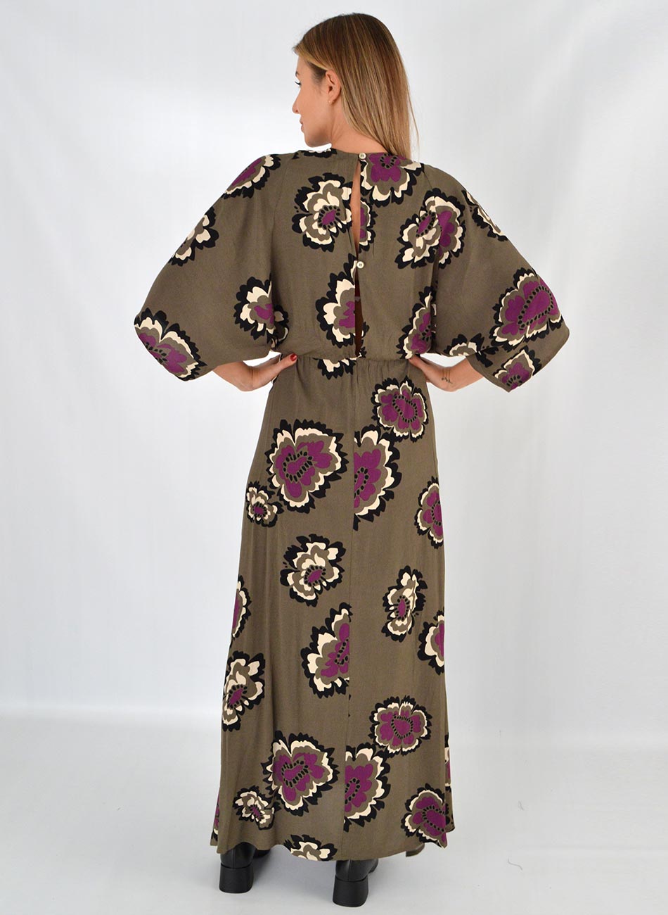 Vestido Crepe Estampa Carmem Canto - Foto 4