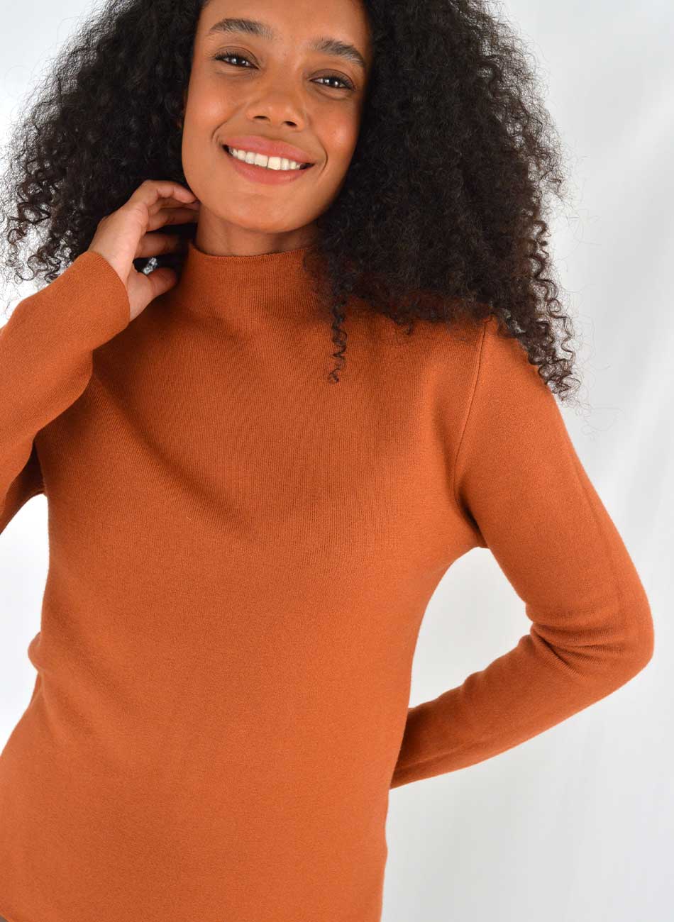 Blusa Fio de Cachemir Pelucia Por Dentro Terra Susan Zheng  - Foto 2