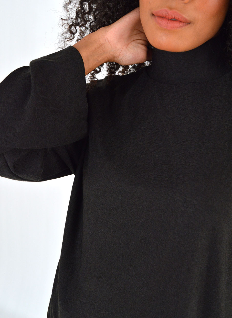 Conjunto Comfy Blusa Assimtrica Lez a Lez Preto - Foto 4