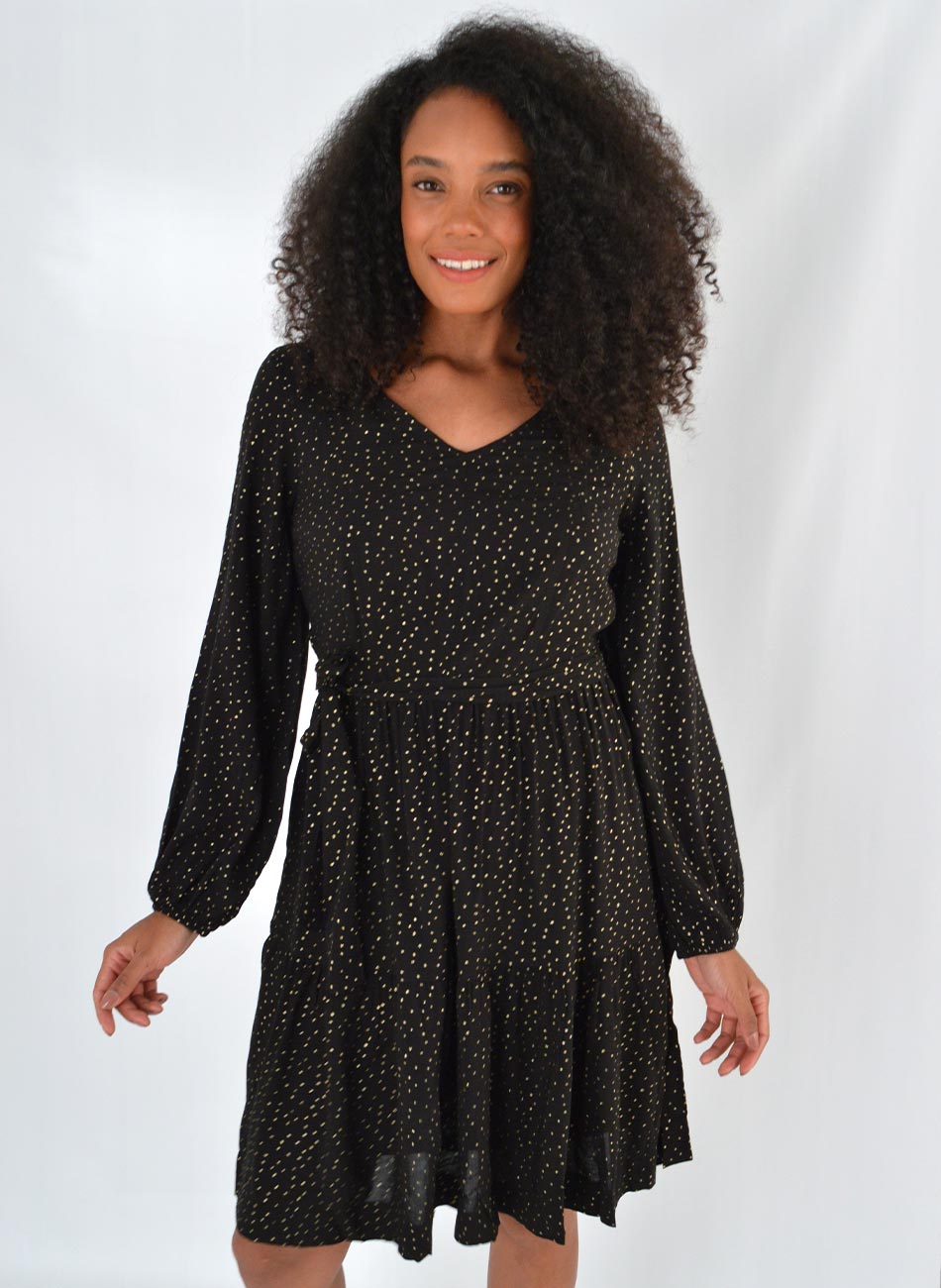 Vestido Curto Preto Po Tribeca - Foto 2