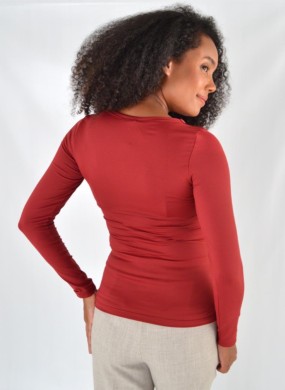 Blusa Bsica Decote 
