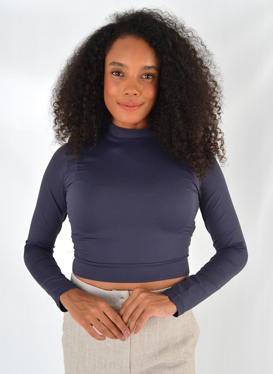 Cropped Coqueta Cor Marrinho  - Foto 1