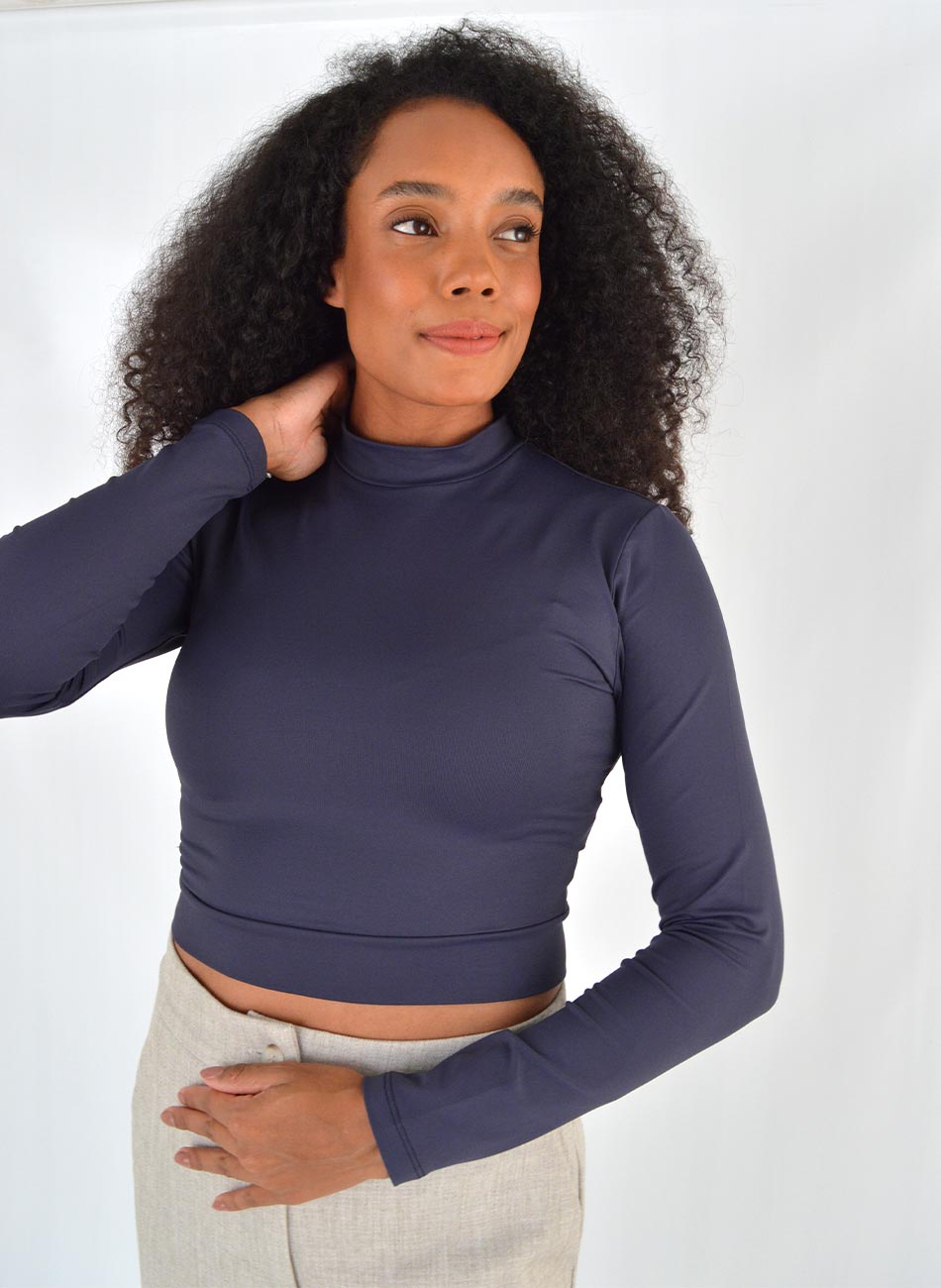 Cropped Coqueta Cor Marrinho  - Foto 2