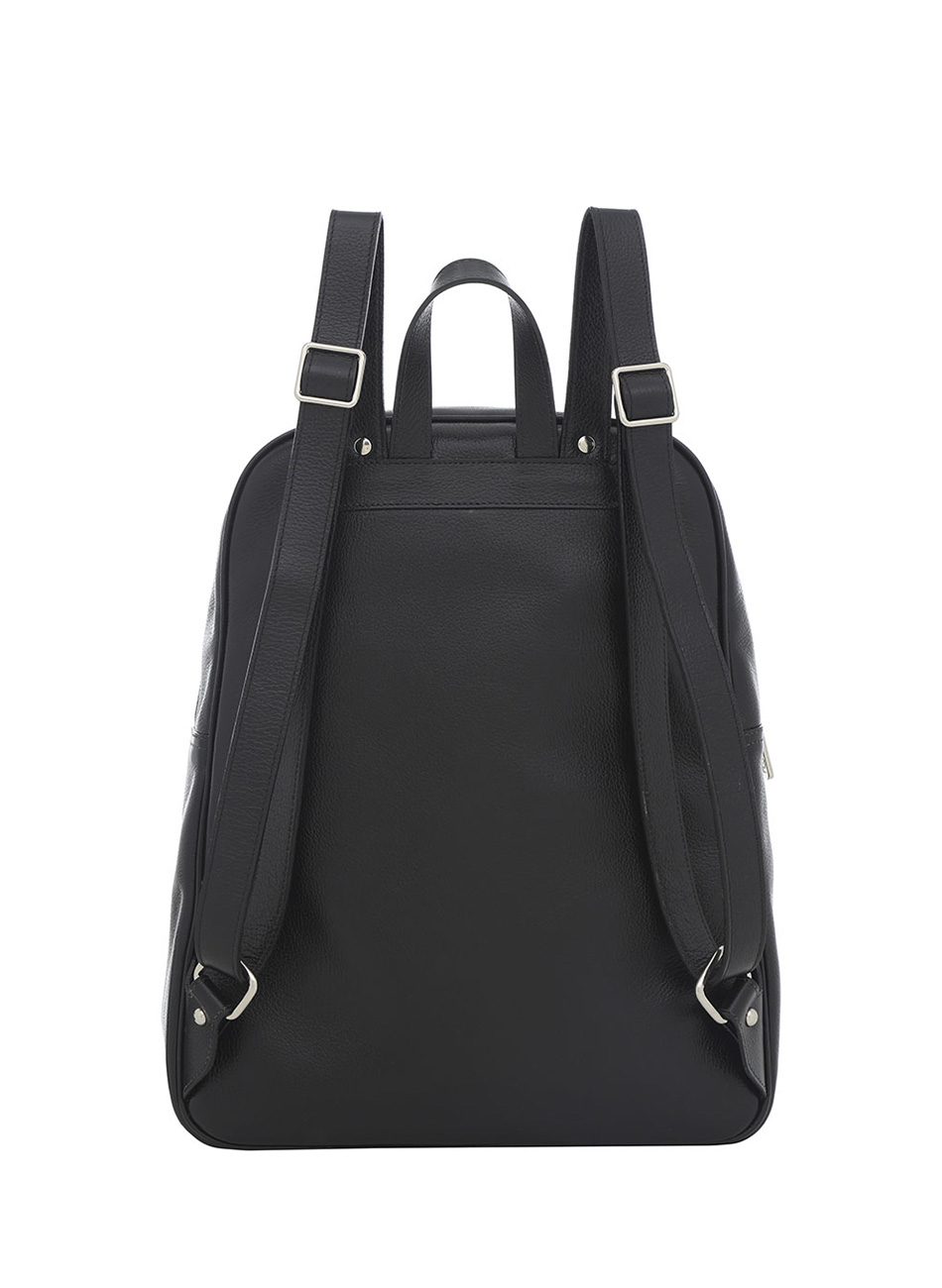 Mochila Grande de Couro Floater Cor Preta Smartbag - Foto 3
