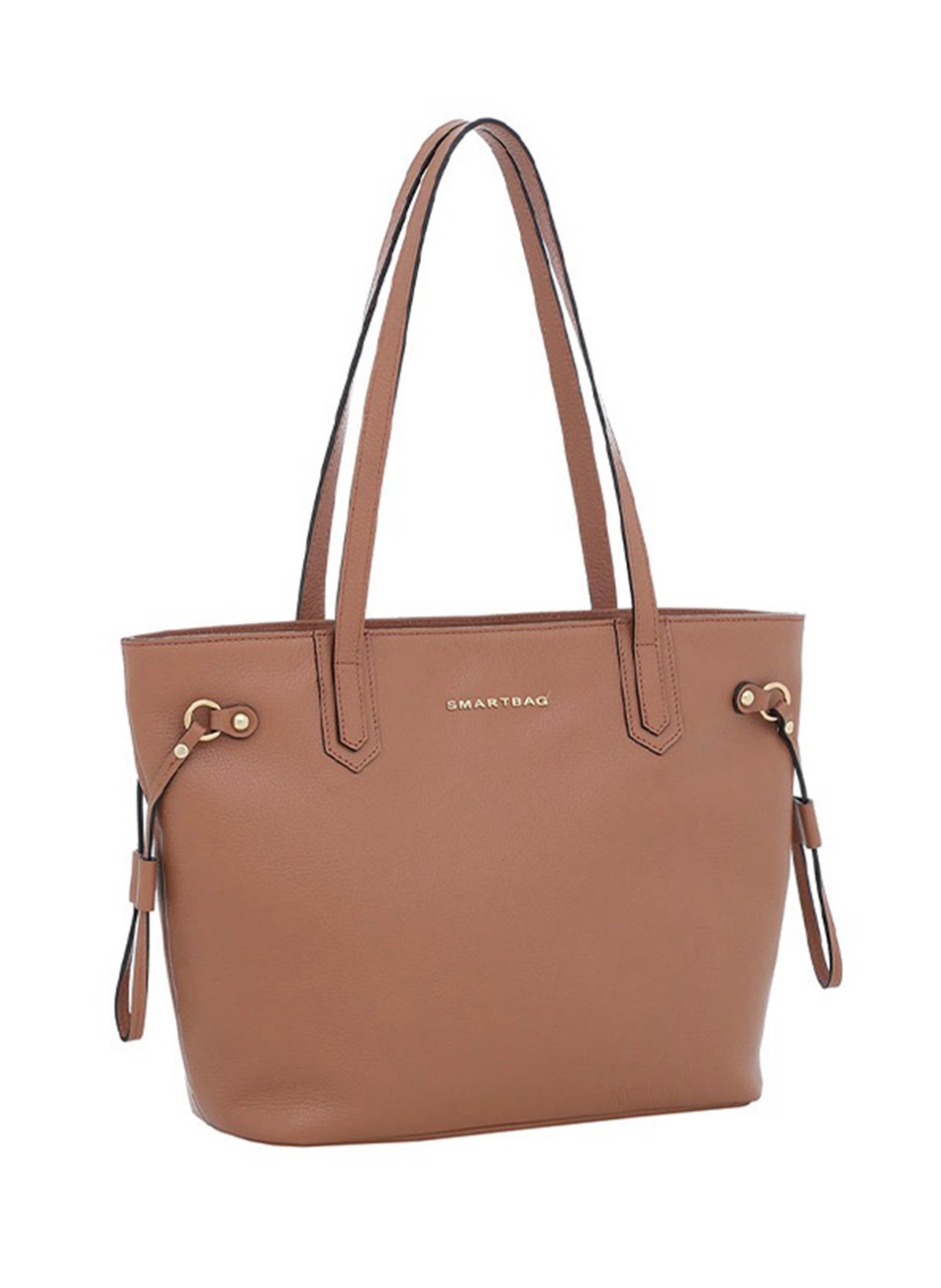 Bolsa Couro Cor Caramelo Grande Smartbag - Foto 2