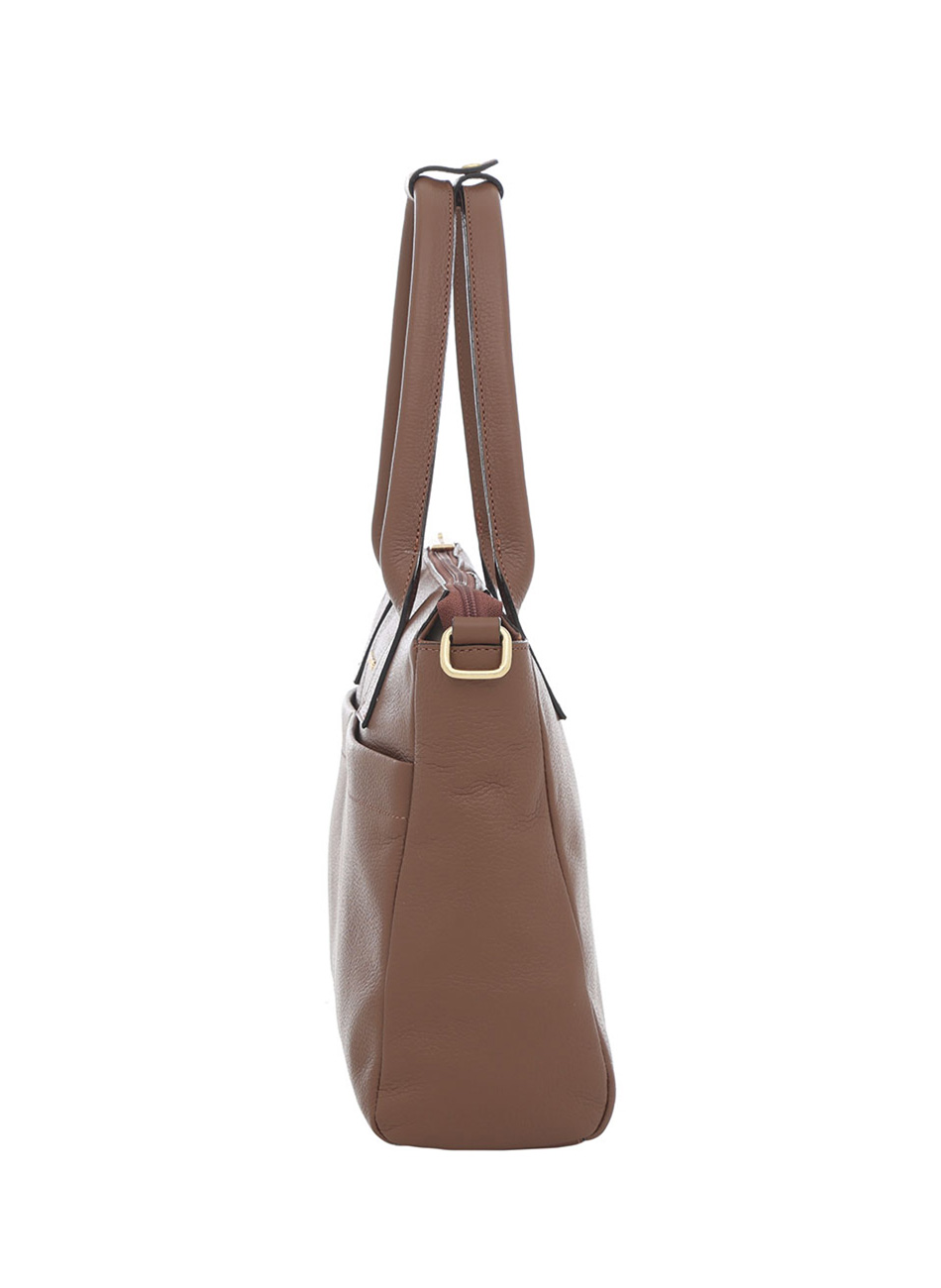 Bolsa Couro Mdia Cor Canela Smartbag - Foto 3
