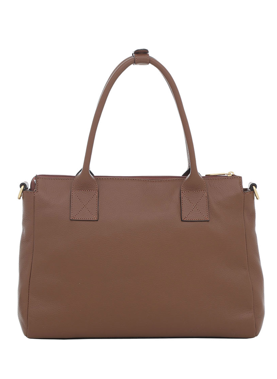 Bolsa Couro Mdia Cor Canela Smartbag - Foto 4