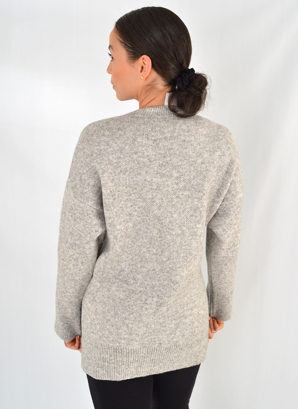 Blusa Tricot Mullet Cor Mescla Gurias - Foto 2