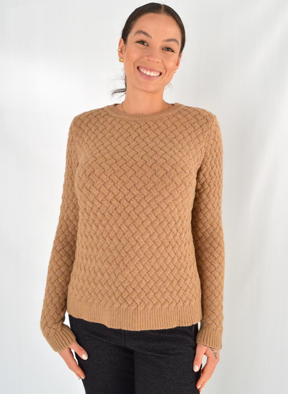 Blusa Tricot Tanara Areia Das Gurias - Foto 1