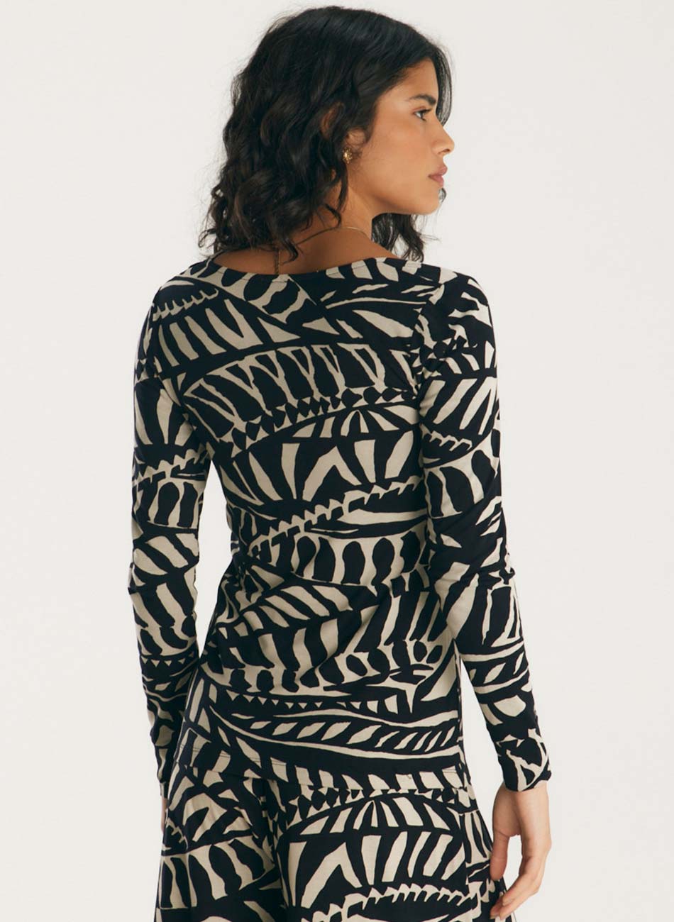 Blusa Manga Longa Corroso Canto - Foto 2
