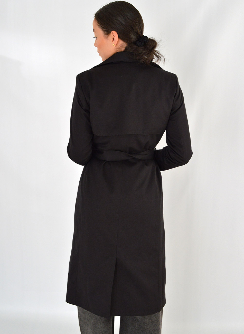 Trench Coat Preta Trappiche  - Foto 5