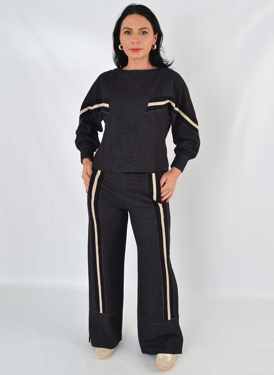Conjunto Comfy Em Moletinho Cor Preto Haes - Foto 1