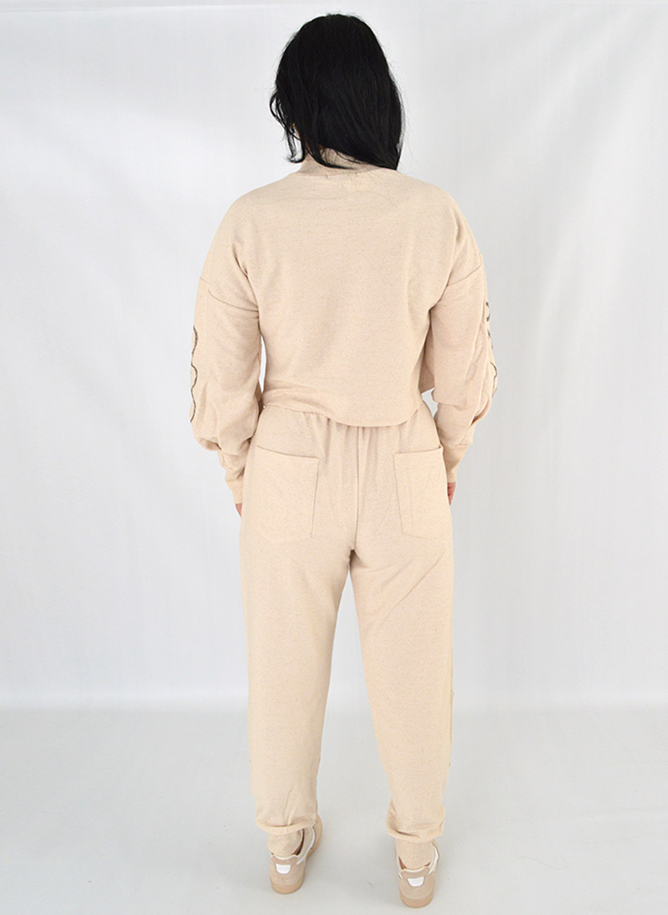Conjunto Comfy Em Moletinho Cor Natural Haes - Foto 5