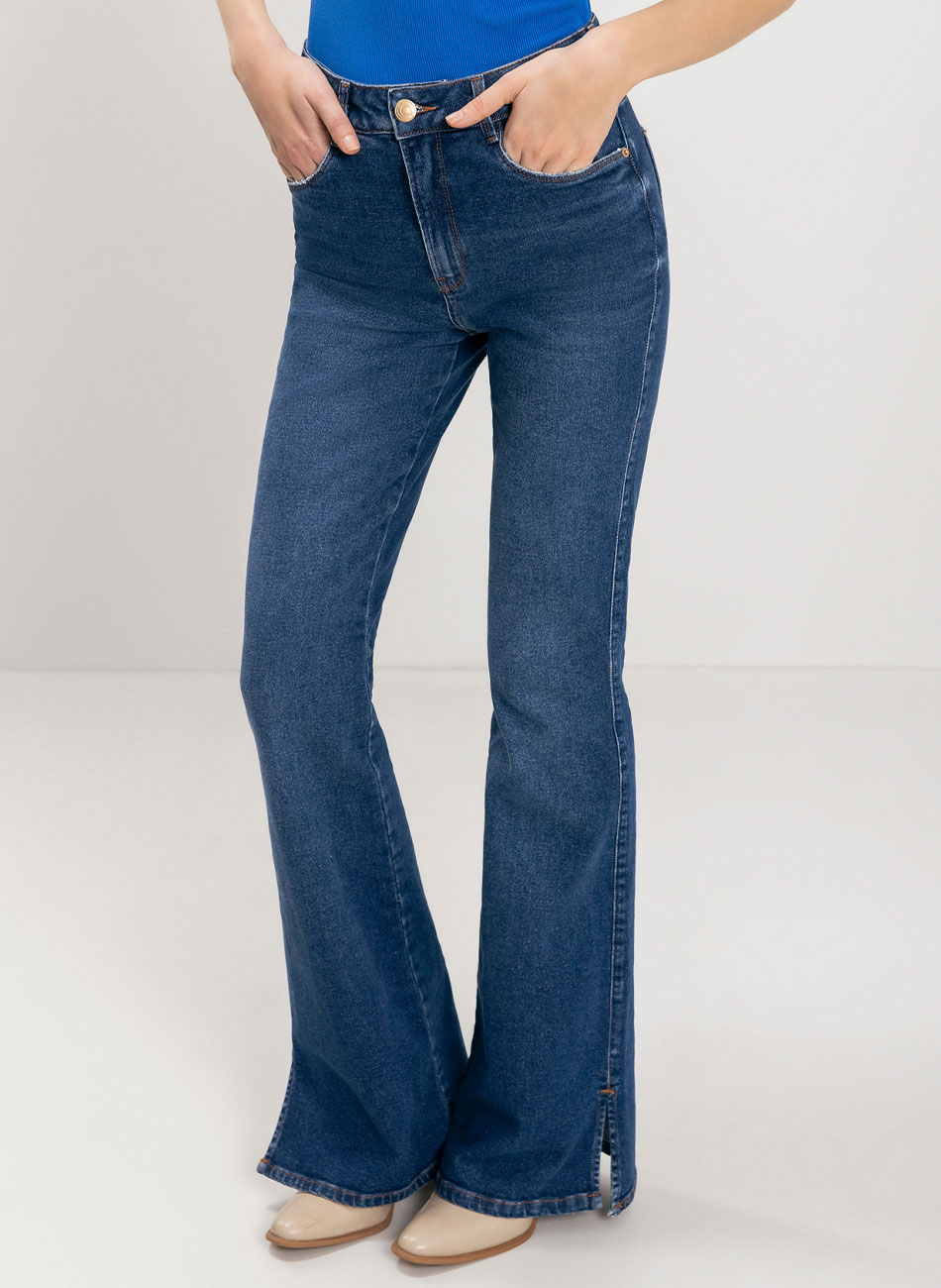 Cala Jeans Boot Cut Cintura Alta Lez a Lez - Foto 1