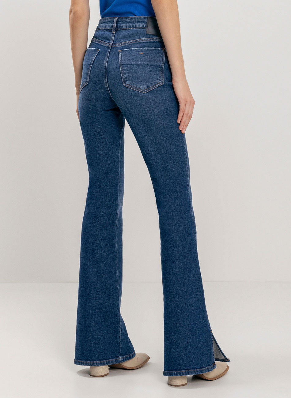 Cala Jeans Boot Cut Cintura Alta Lez a Lez - Foto 2