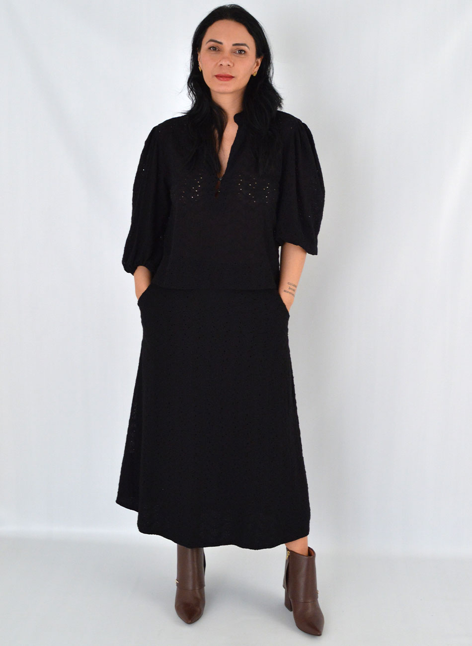 Conjunto Em Laise Preta Cant�o - Foto 1