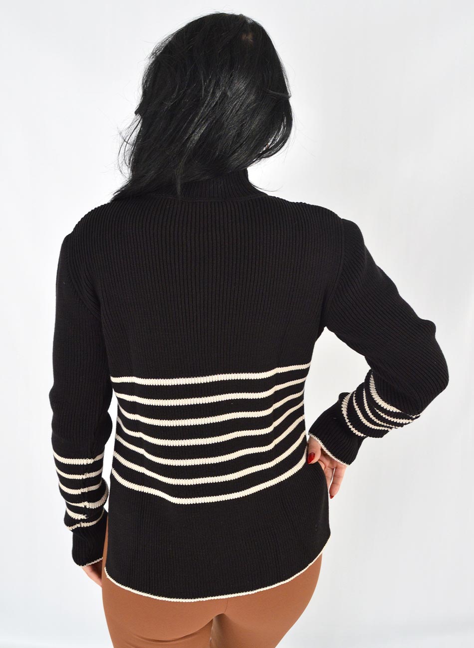 Blusa Tricot Preta Bana Bana  - Foto 3