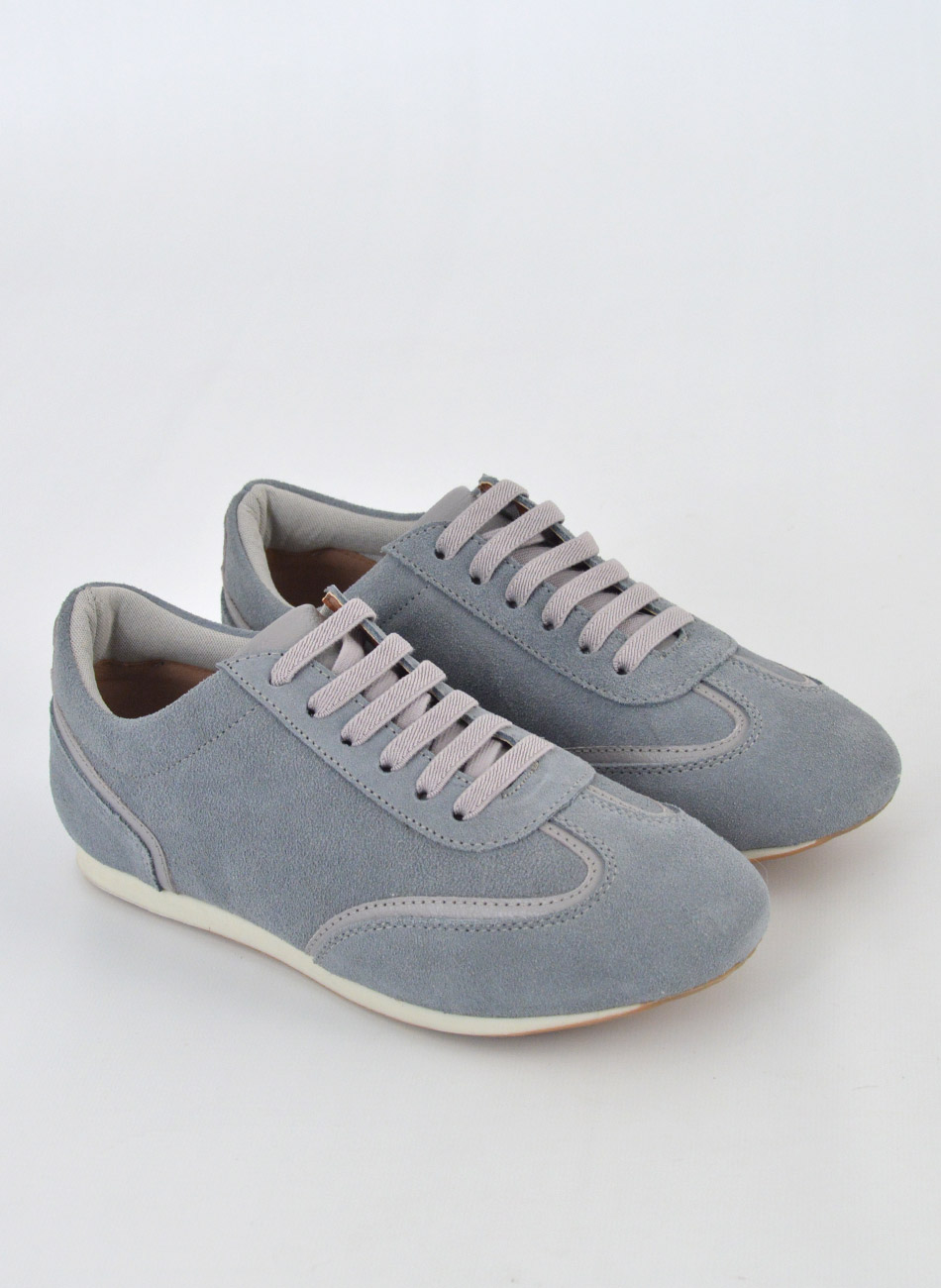 T�nis Couro Camur�a Jeans Orcade - Foto 2
