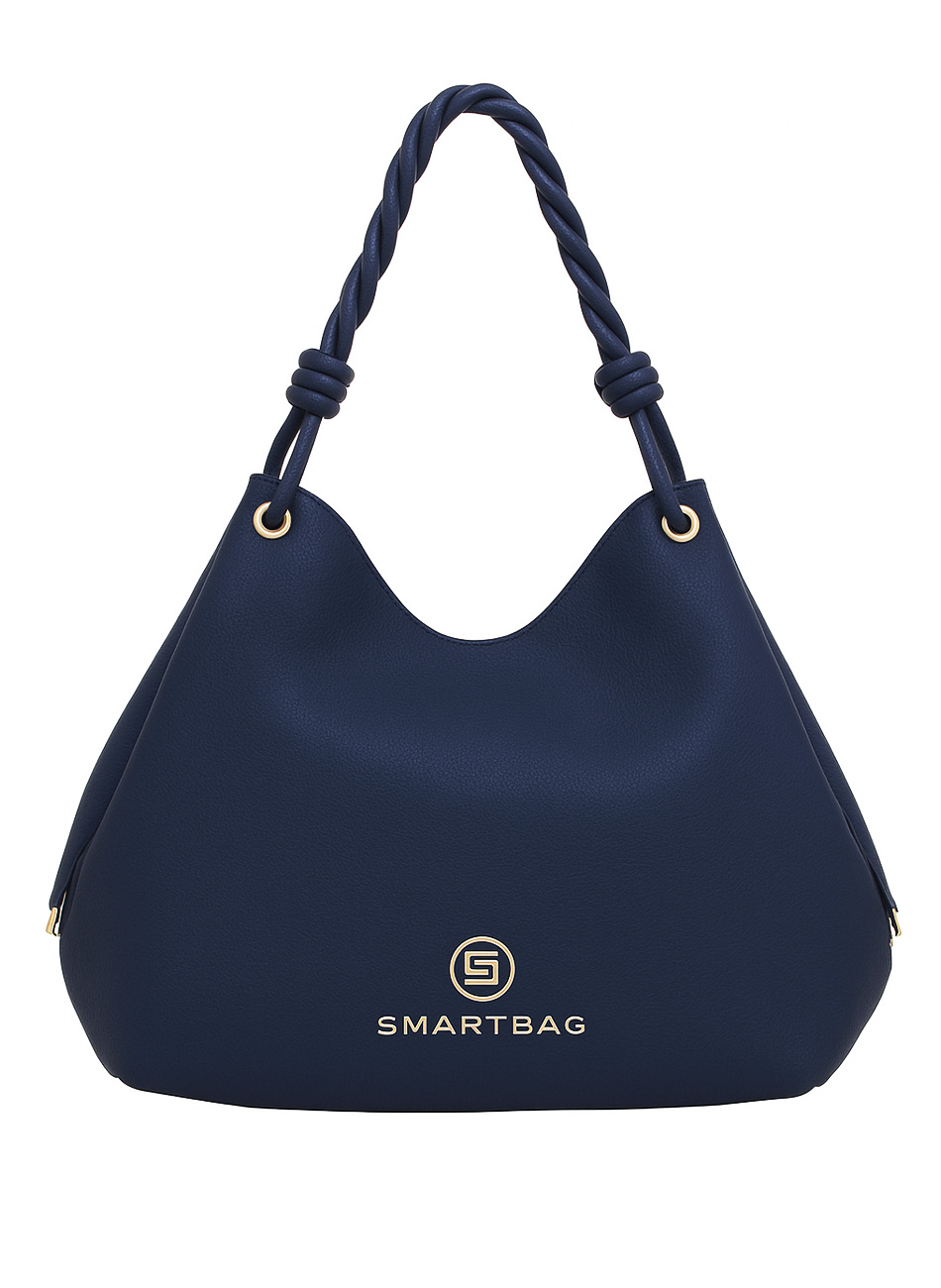Bolsa Couro Marinho Al�a de Ombro Smartbag - Foto 2