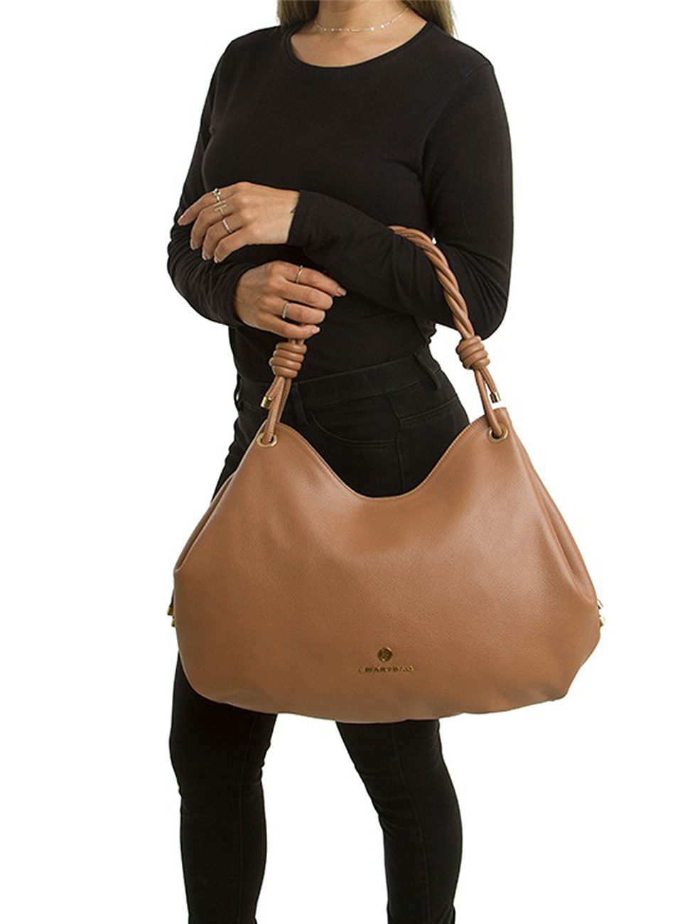 Bolsa Couro Preta Al�a de Ombro Smartbag - Foto 1
