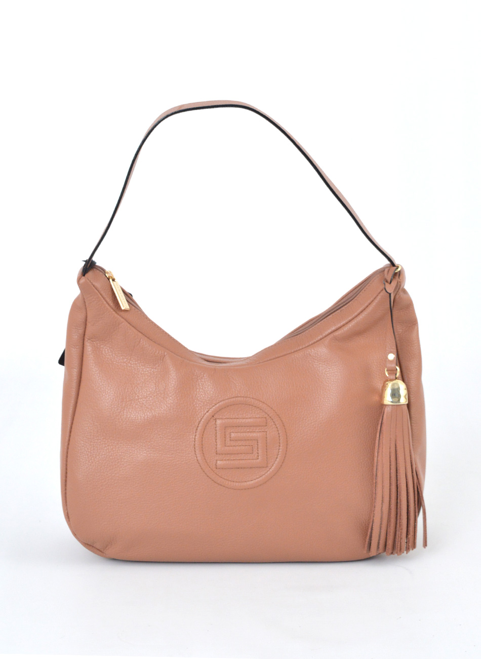 Bolsa Couro Mocha Al�a de Ombro Smartbag - Foto 1