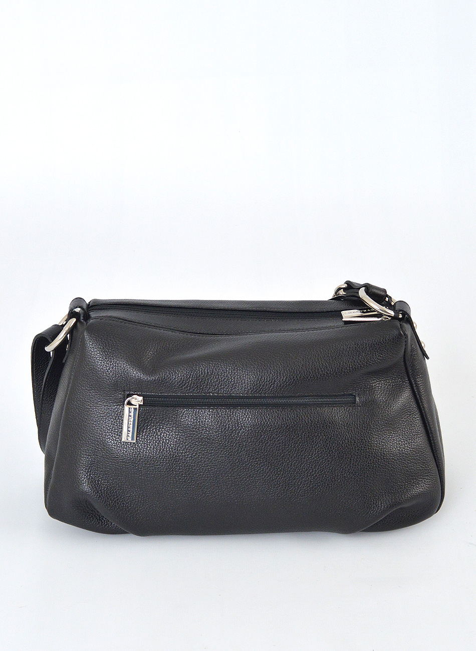 Bolsa Smartbag Couro preta com Al�a de Ombro e transversal - Foto 1
