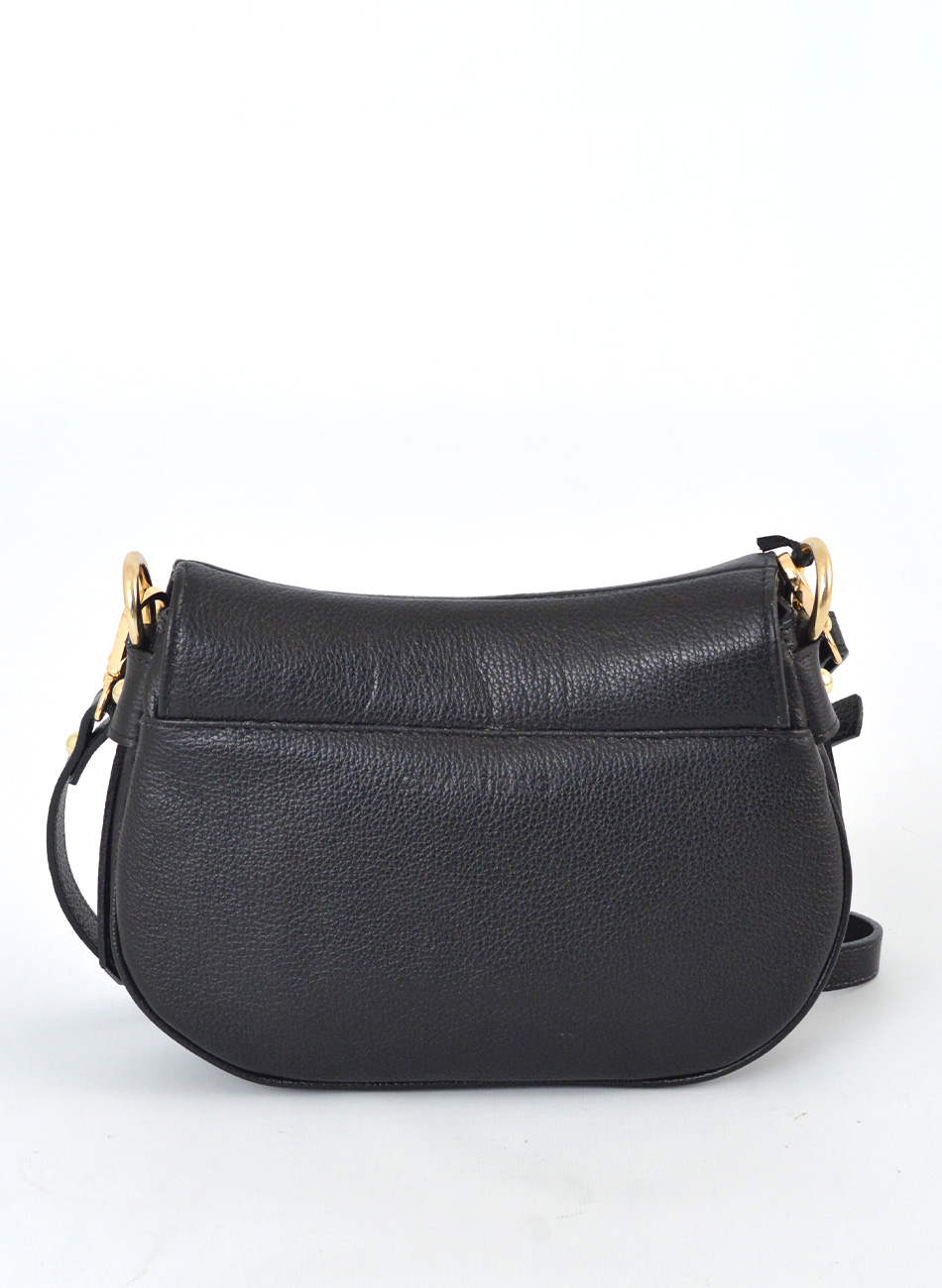Bolsa preta transversal Couro Smartbag  - Foto 1