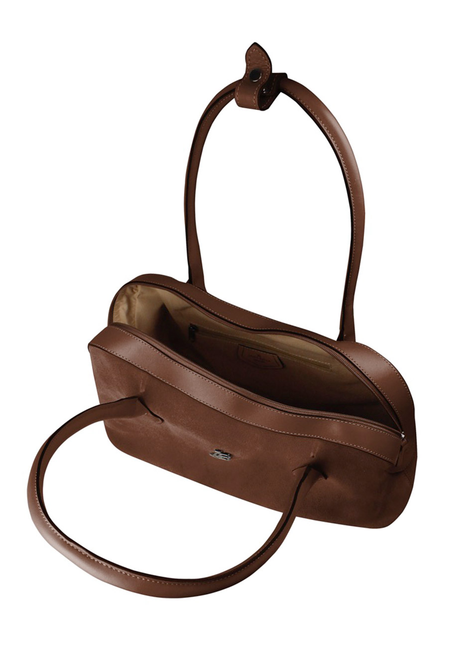 Bolsa Couro Cor Cacau Linea Bella - Foto 3