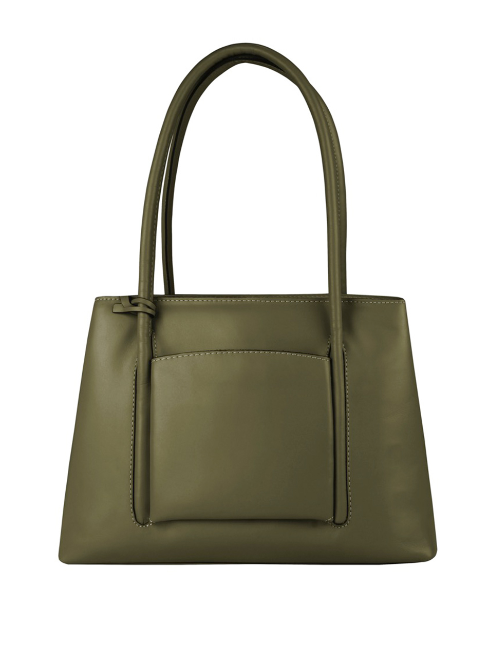 Bolsa Couro Cor Oliva Linea Bella - Foto 2