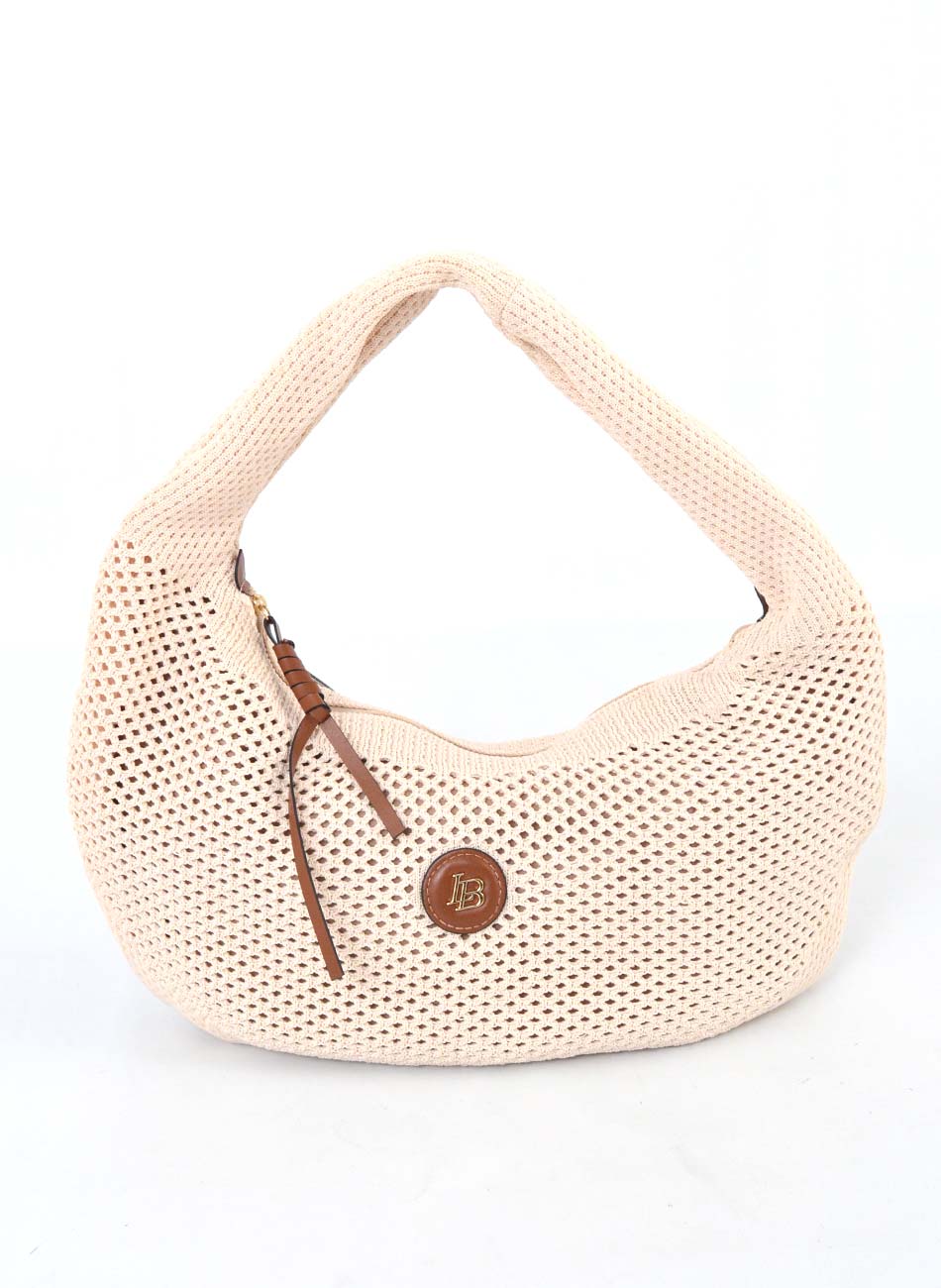 Bolsa Tricotada Cru Linea Bella - Foto 1