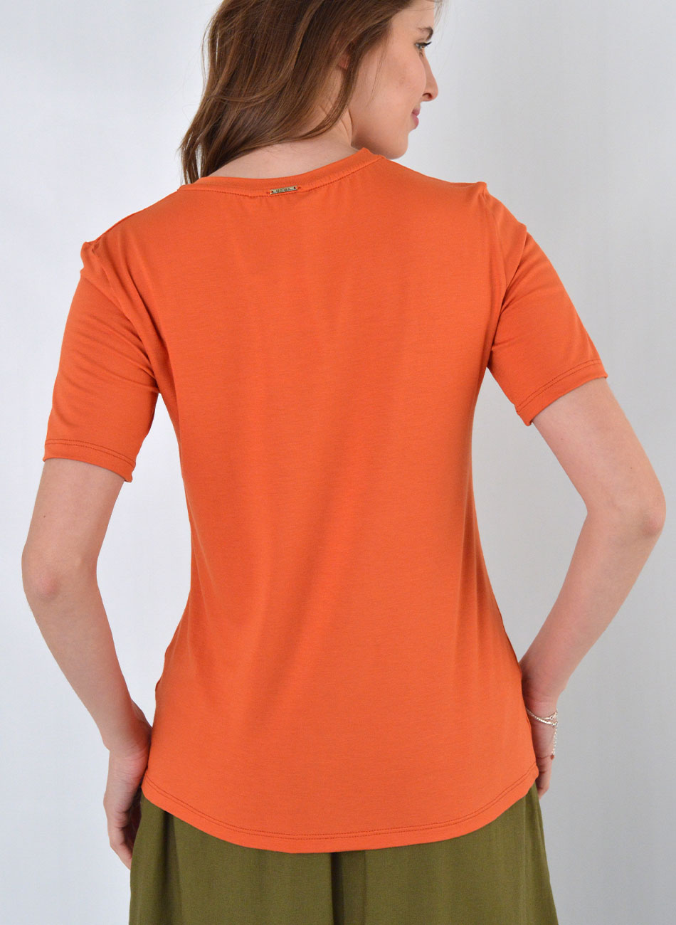 T-shirt Laranja Lez a Lez - Foto 2
