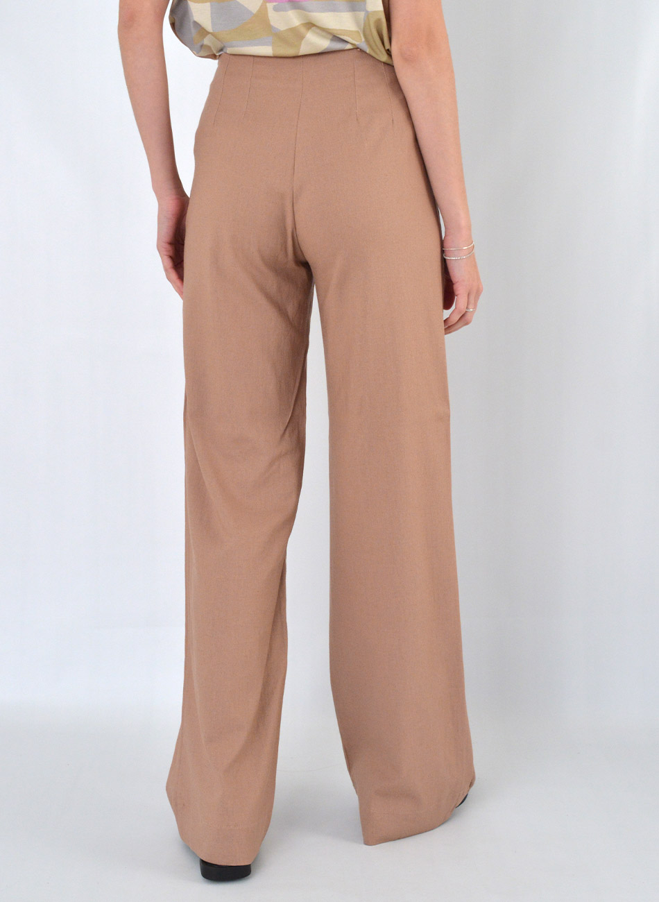 Cal�a Bege Pantalona Flor de Lis - Foto 2