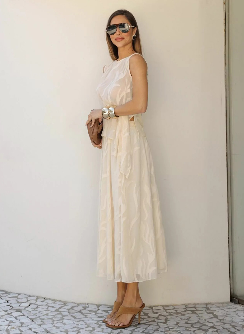 Conjunto Chiffon Areia Innocence - Foto 2