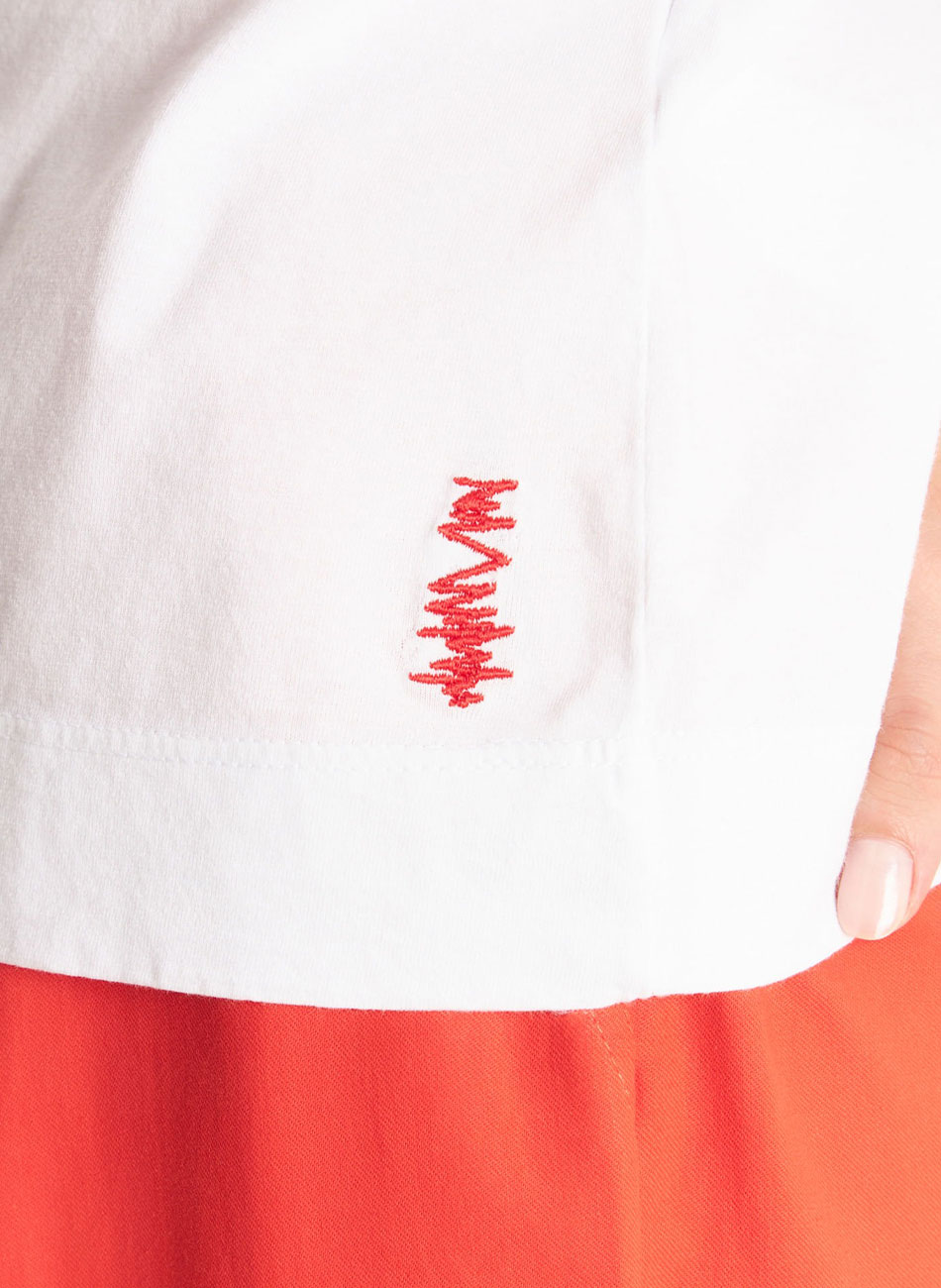 Blusa Branca Maxi B�sica Cant�o - Foto 3