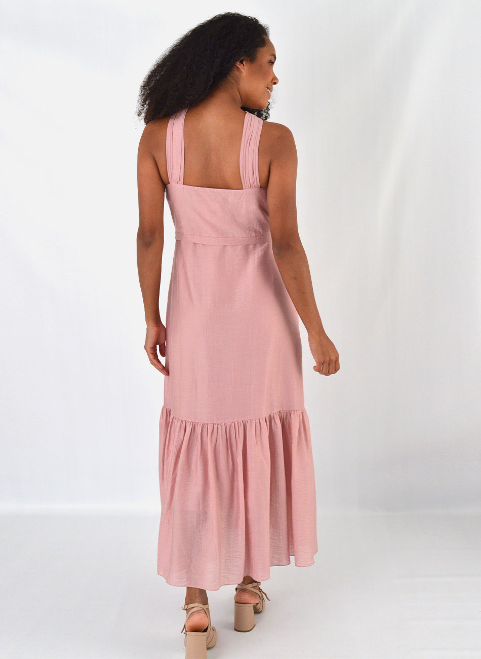 Vestido Franzido Rosa Mx  - Foto 2